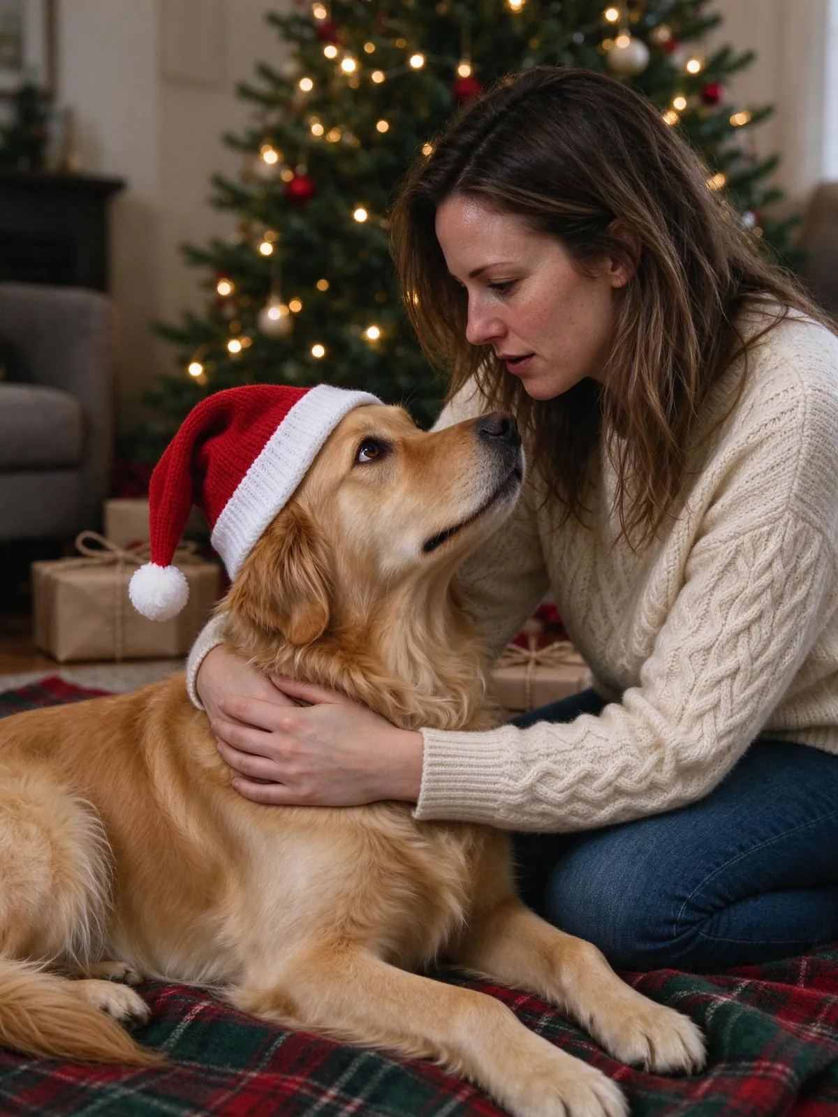Pet Christmas portrait